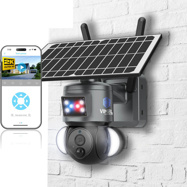 4G Solar Security Camera PTZ Alarm System