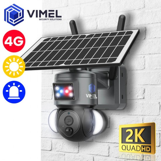 4G Solar Security Camera PTZ Alarm System