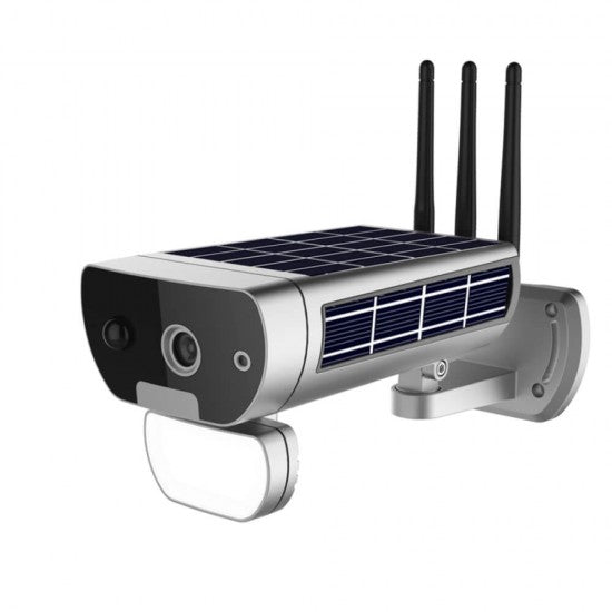 IP WIFI Flood Light Solar Powered Security Outdoor Camera 