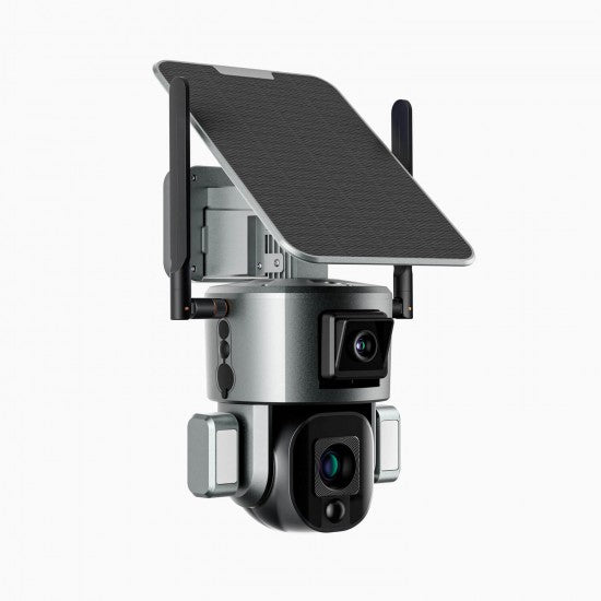 4G Solar Dual Security Camera 20X Zoom