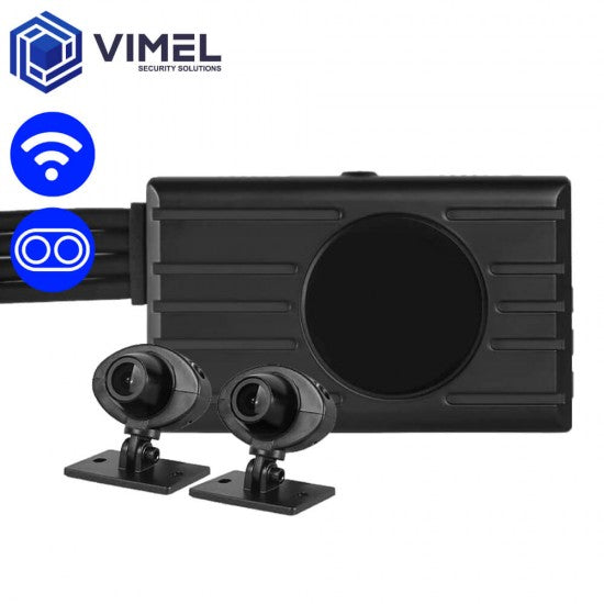 Dual Motorbike Camera WIFI Super Capacitor