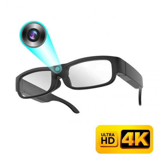 4K Glasses Recorder for Hands-Free Video Capture & Covert Photo Evidence