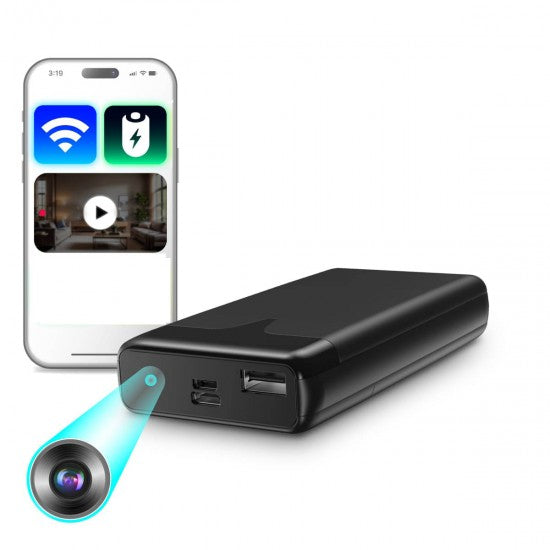 Power bank Camera 4K with WiFi & Audio