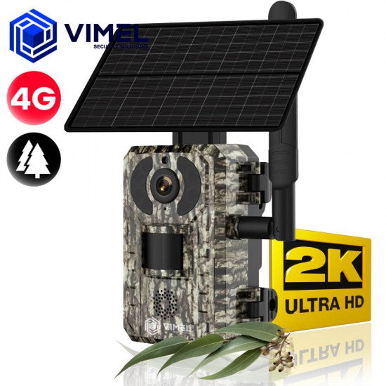 4G Solar Powered Trail Camera 2K LIVE VIEW